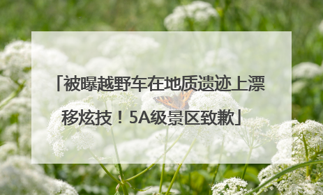 被曝越野车在地质遗迹上漂移炫技！5A级景区致歉